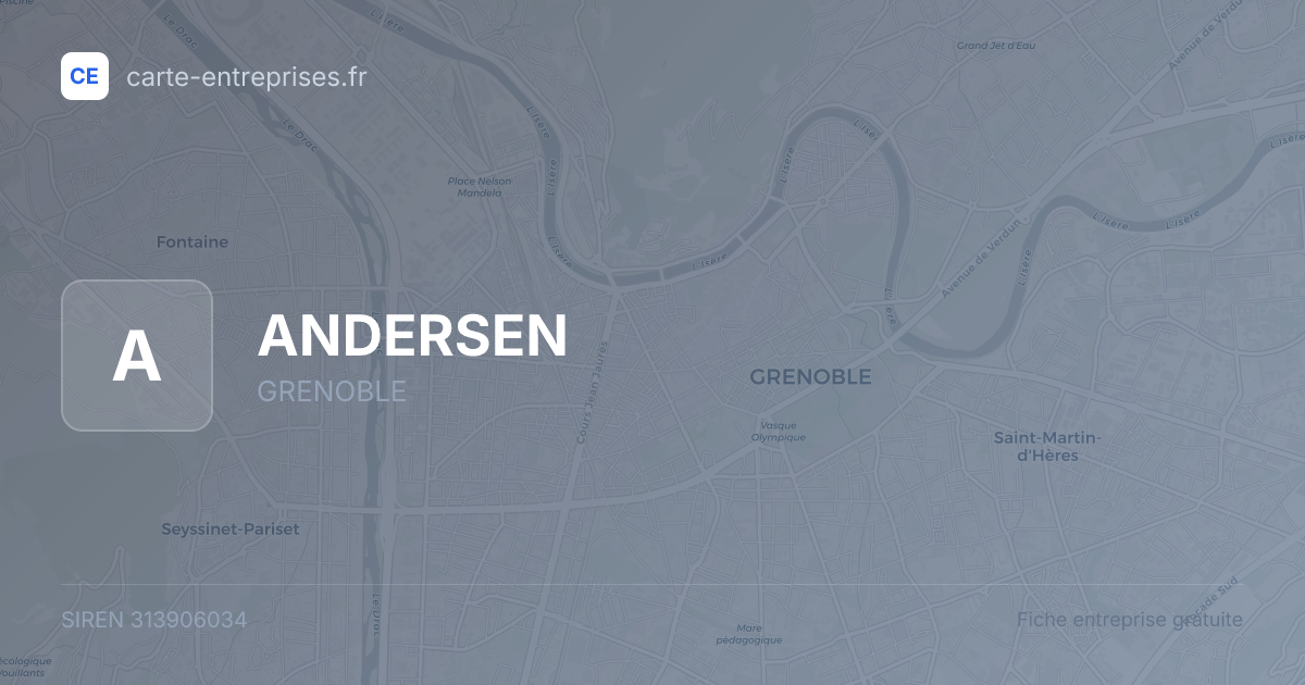 ANDERSEN — 313906034 — fiche entreprise