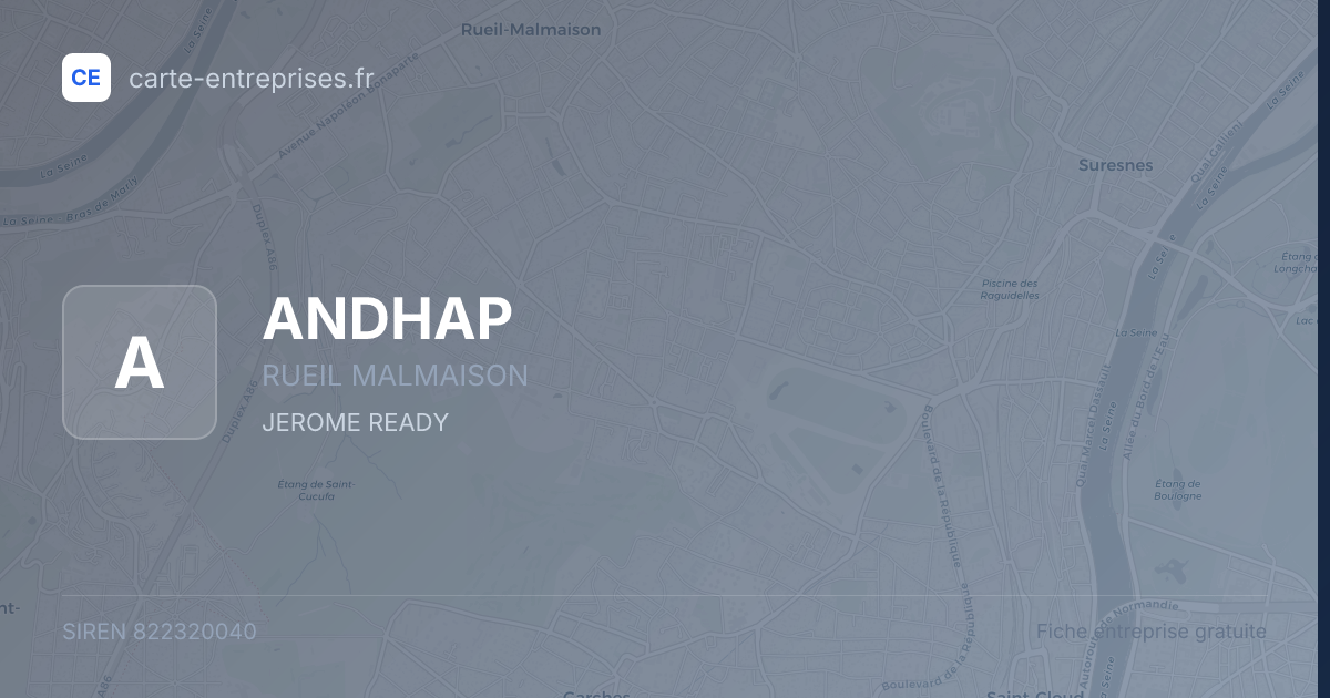 ANDHAP — 822320040 — fiche entreprise