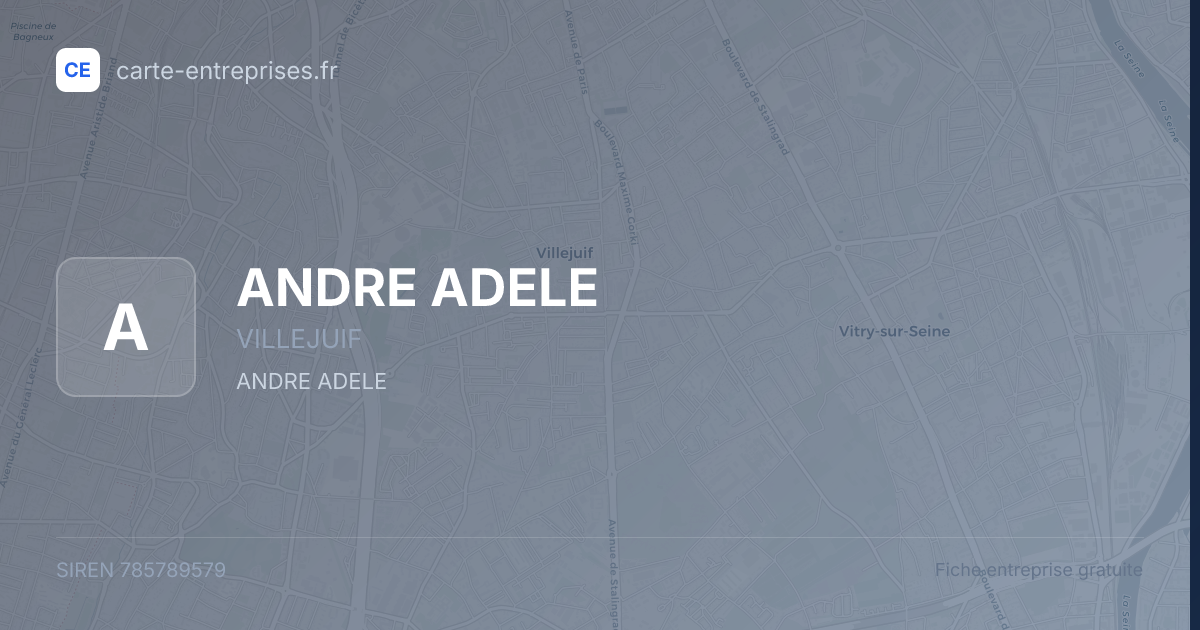 ANDRE ADELE — 785789579 — fiche entreprise