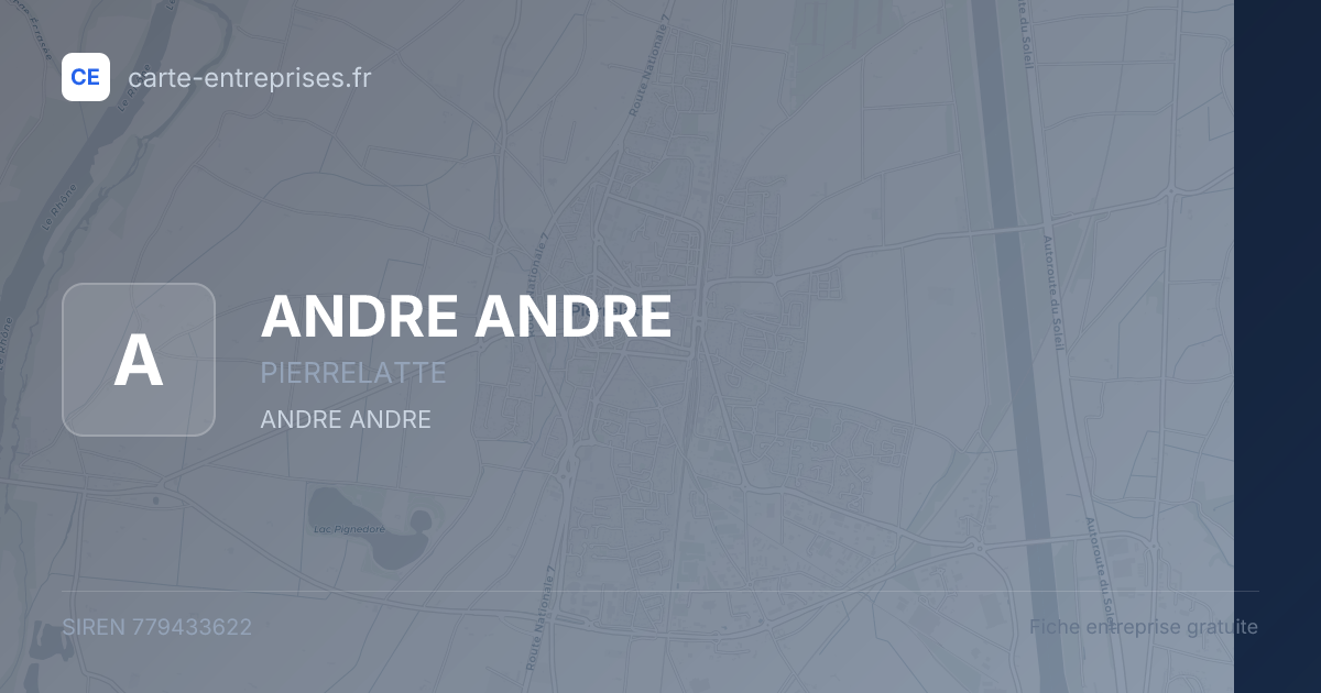 ANDRE ANDRE — 779433622 — fiche entreprise