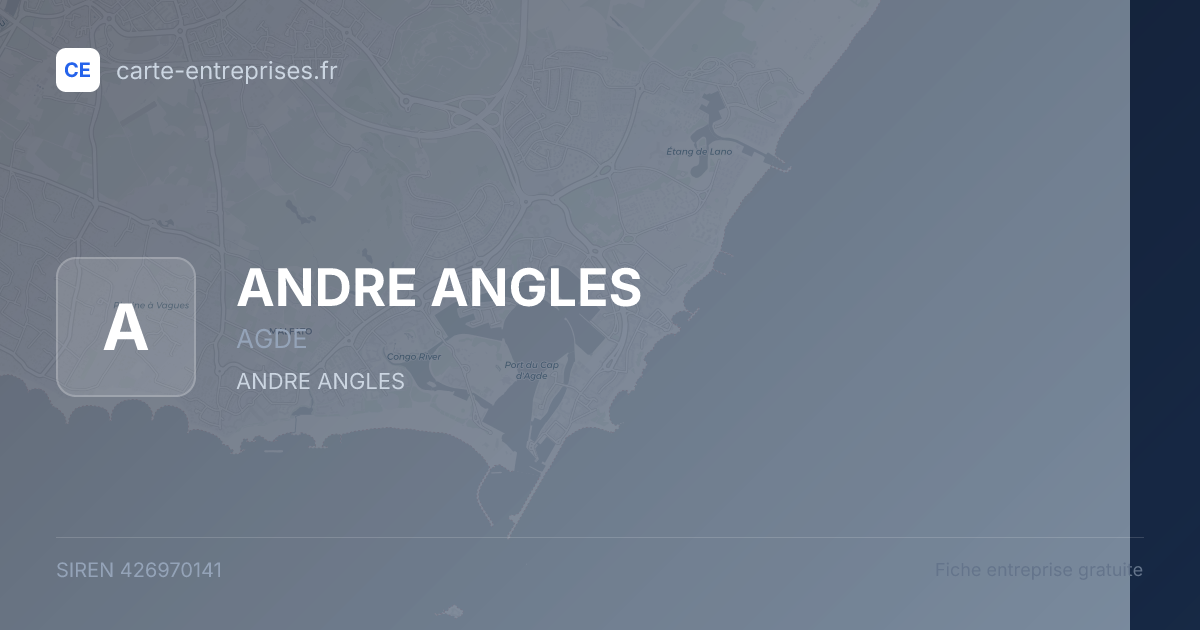 ANDRE ANGLES — 426970141 — fiche entreprise