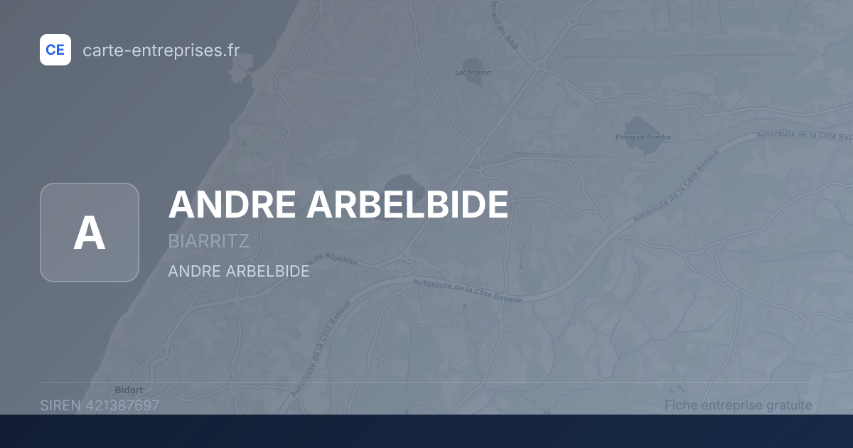 ANDRE ARBELBIDE — 421387697 — fiche entreprise