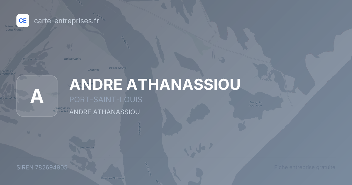 ANDRE ATHANASSIOU — 782694905 — fiche entreprise