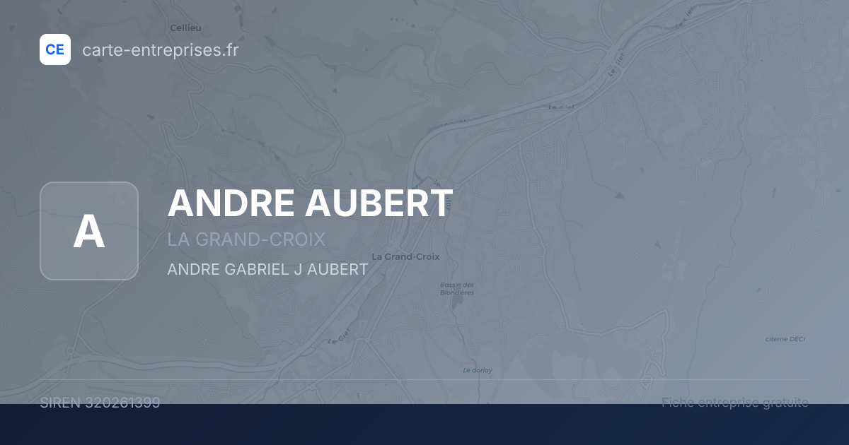 ANDRE AUBERT — 320261399 — fiche entreprise