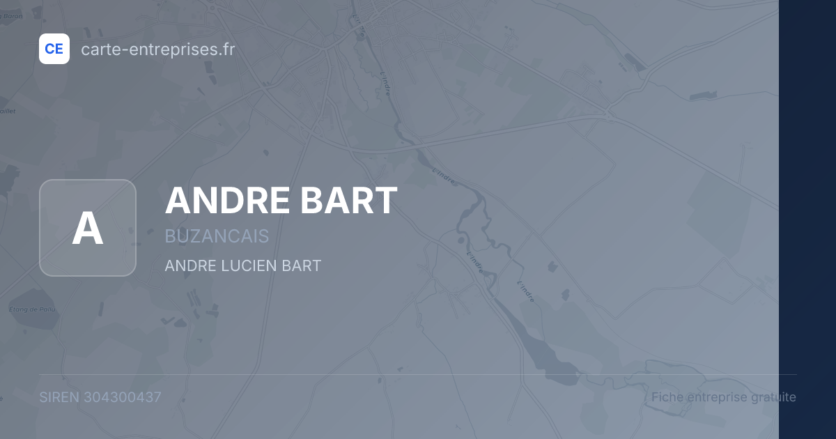 ANDRE BART — 304300437 — fiche entreprise