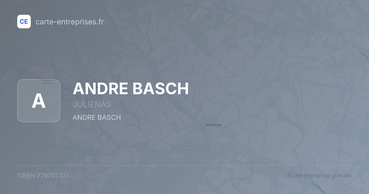 ANDRE BASCH — 779702331 — fiche entreprise