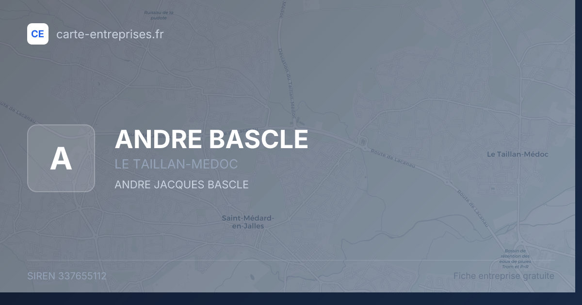 ANDRE BASCLE — 337655112 — fiche entreprise