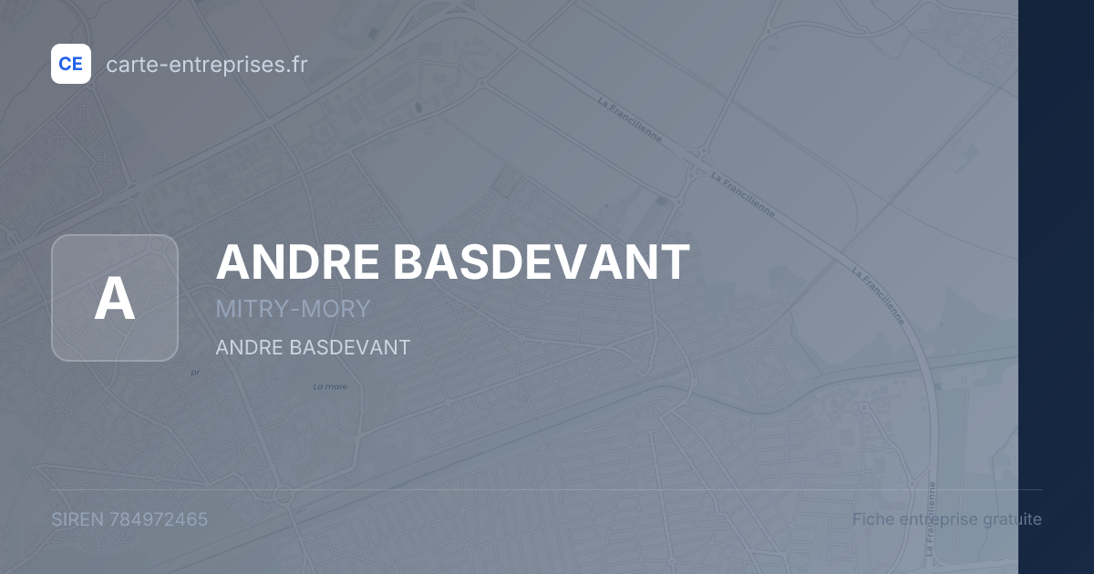 ANDRE BASDEVANT — 784972465 — fiche entreprise