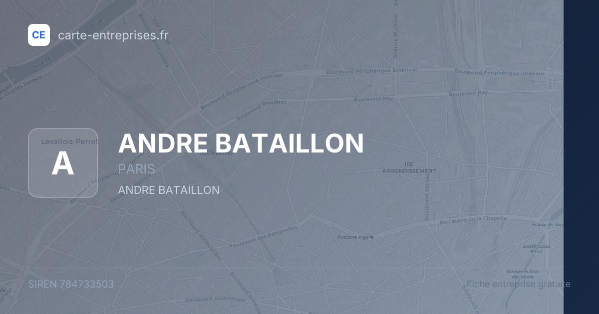ANDRE BATAILLON — 784733503 — fiche entreprise