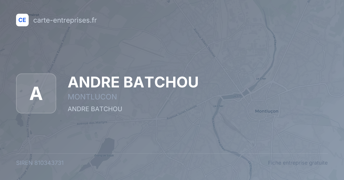 ANDRE BATCHOU — 810343731 — fiche entreprise