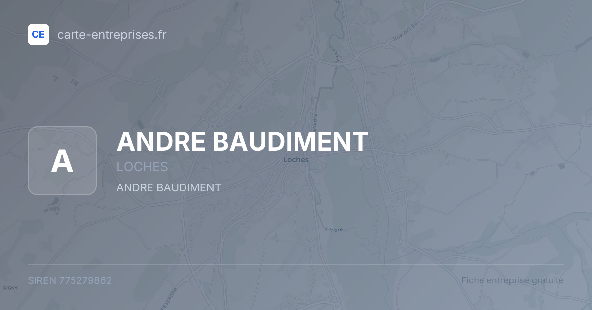 ANDRE BAUDIMENT — 775279862 — fiche entreprise