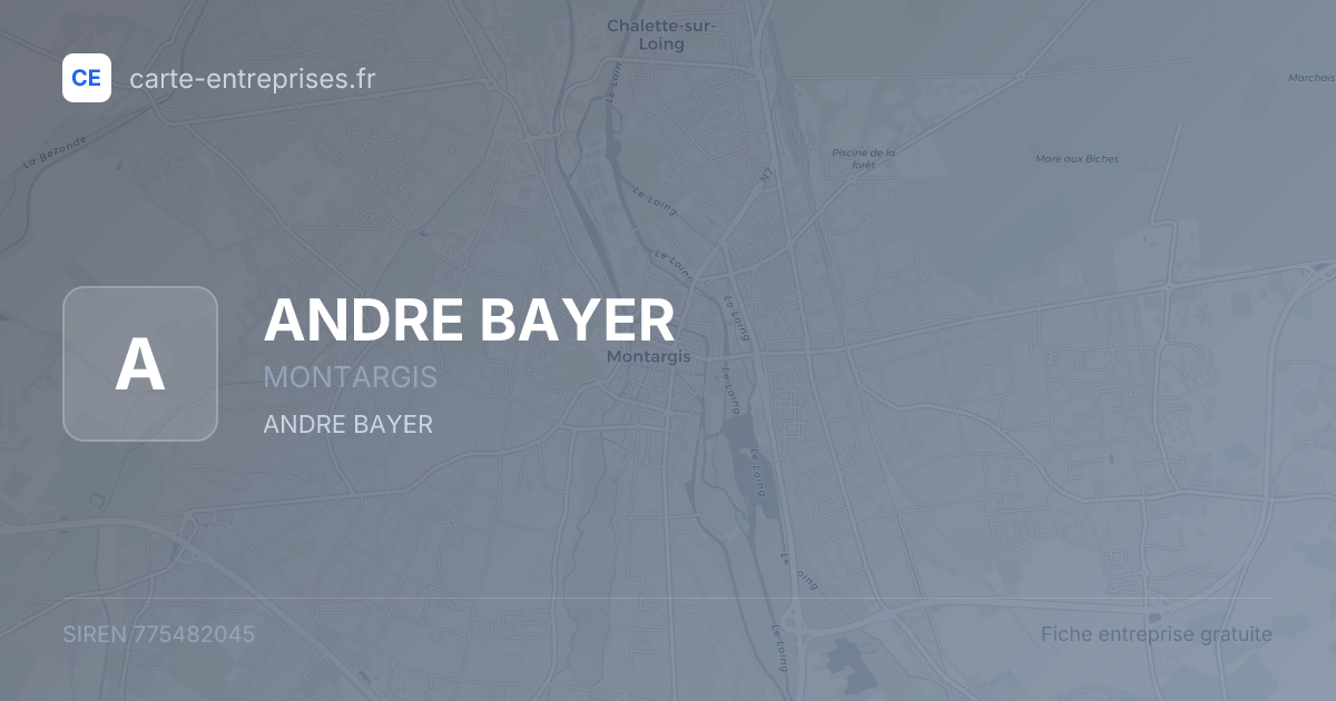 ANDRE BAYER — 775482045 — fiche entreprise