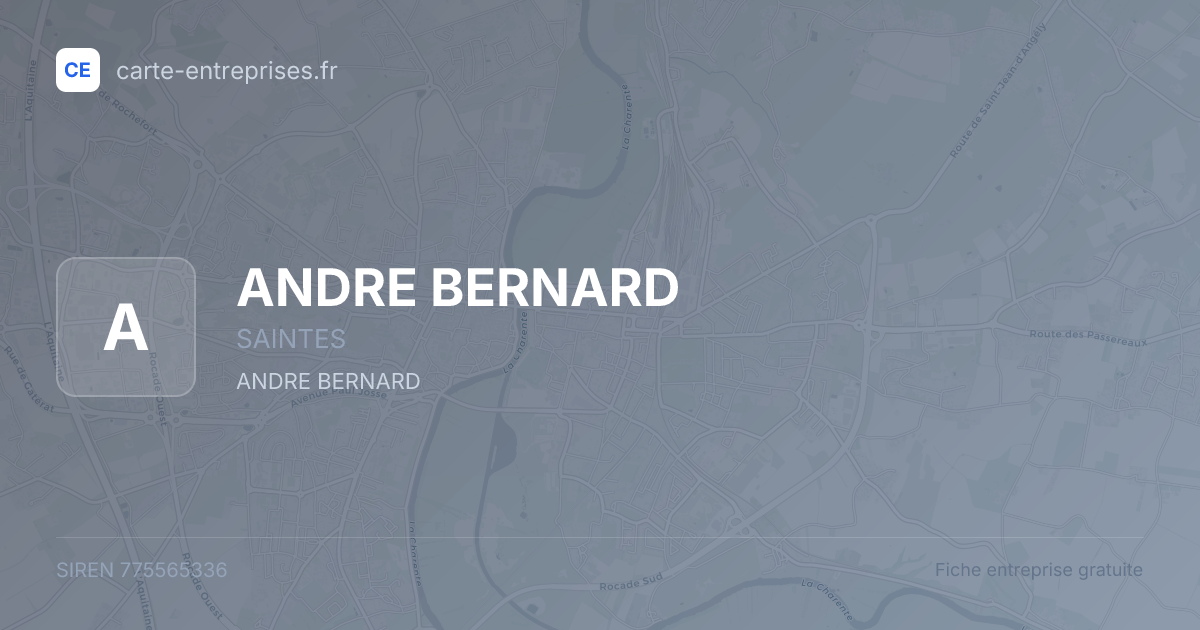 ANDRE BERNARD — 775565336 — fiche entreprise