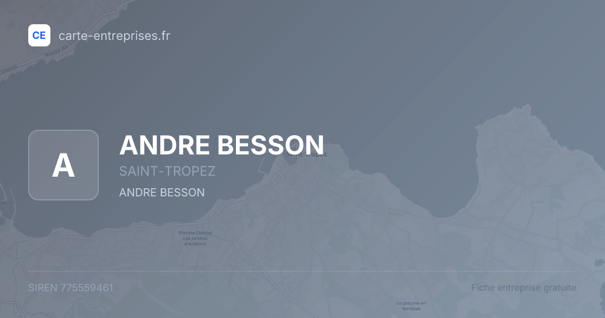 ANDRE BESSON — 775559461 — fiche entreprise