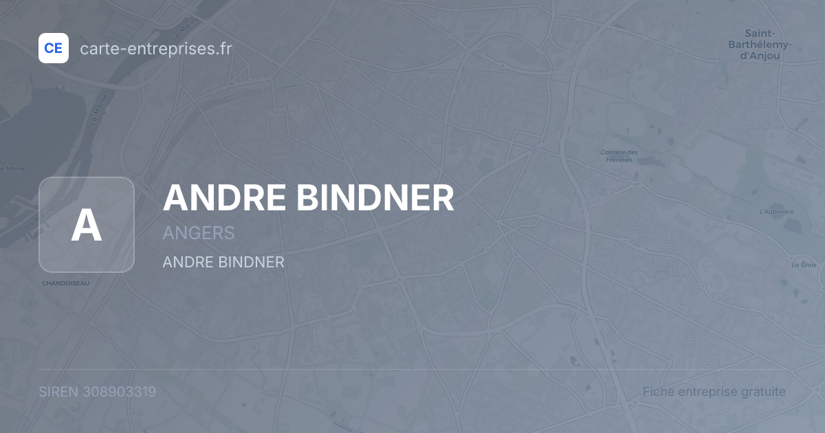ANDRE BINDNER — 308903319 — fiche entreprise