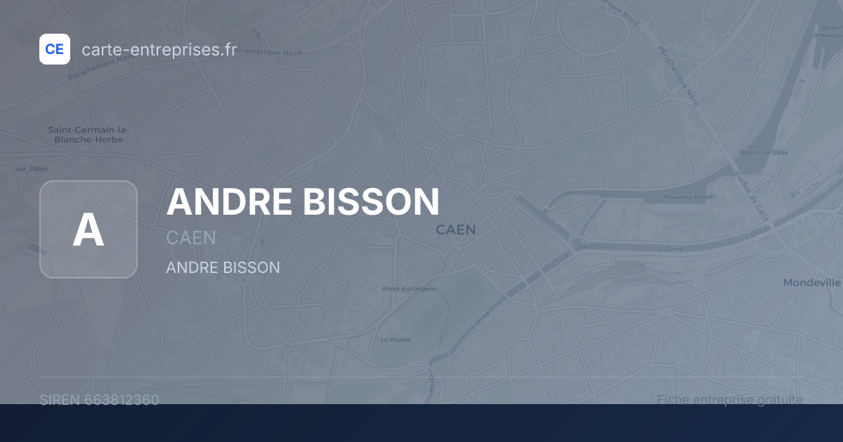 ANDRE BISSON — 663812360 — fiche entreprise