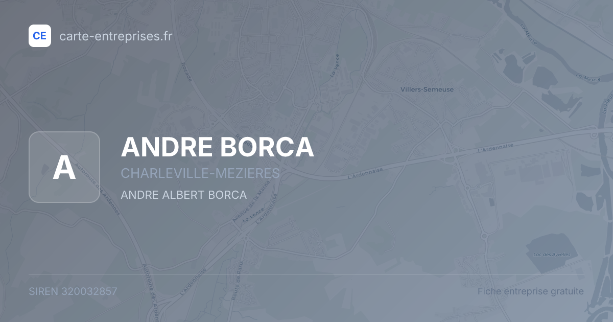 ANDRE BORCA — 320032857 — fiche entreprise