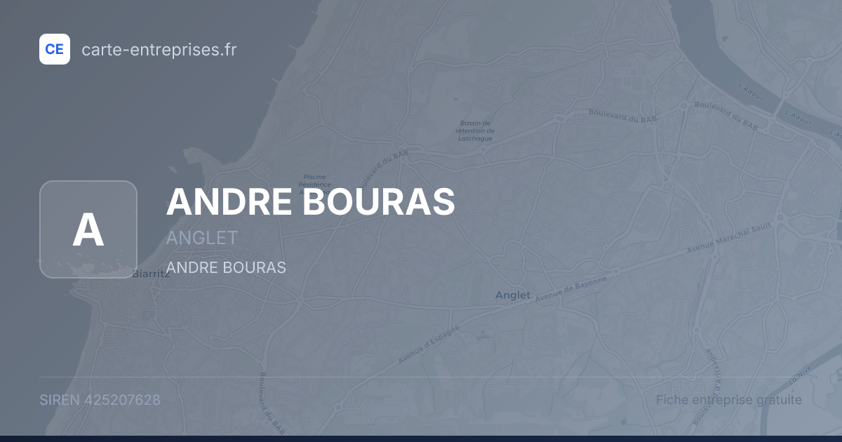 ANDRE BOURAS — 425207628 — fiche entreprise