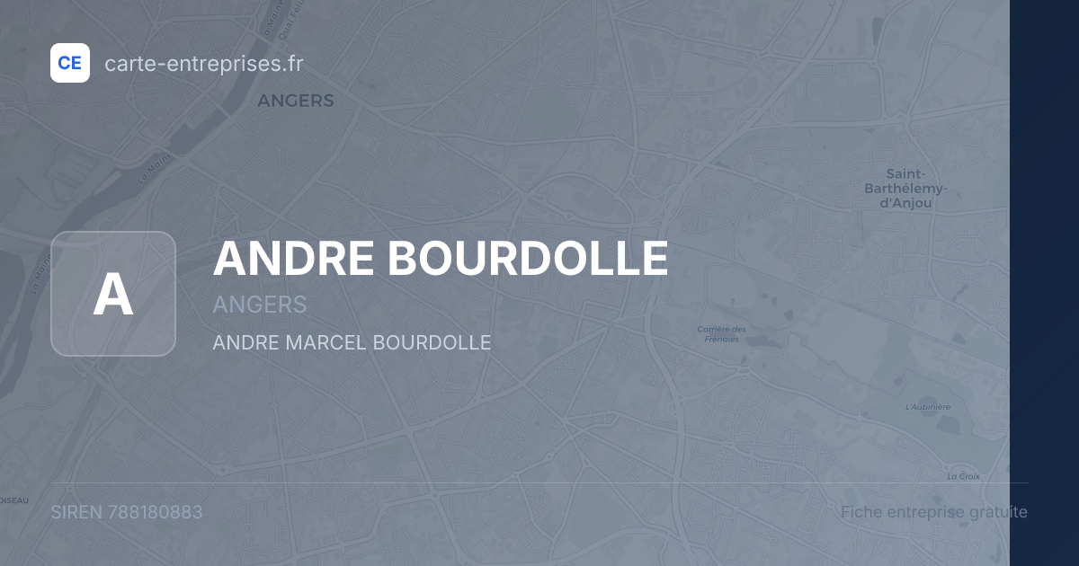 ANDRE BOURDOLLE — 788180883 — fiche entreprise