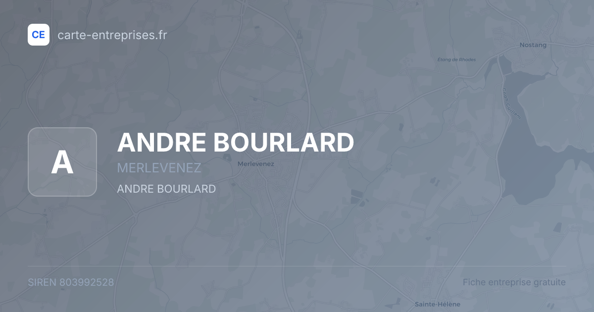 ANDRE BOURLARD — 803992528 — fiche entreprise