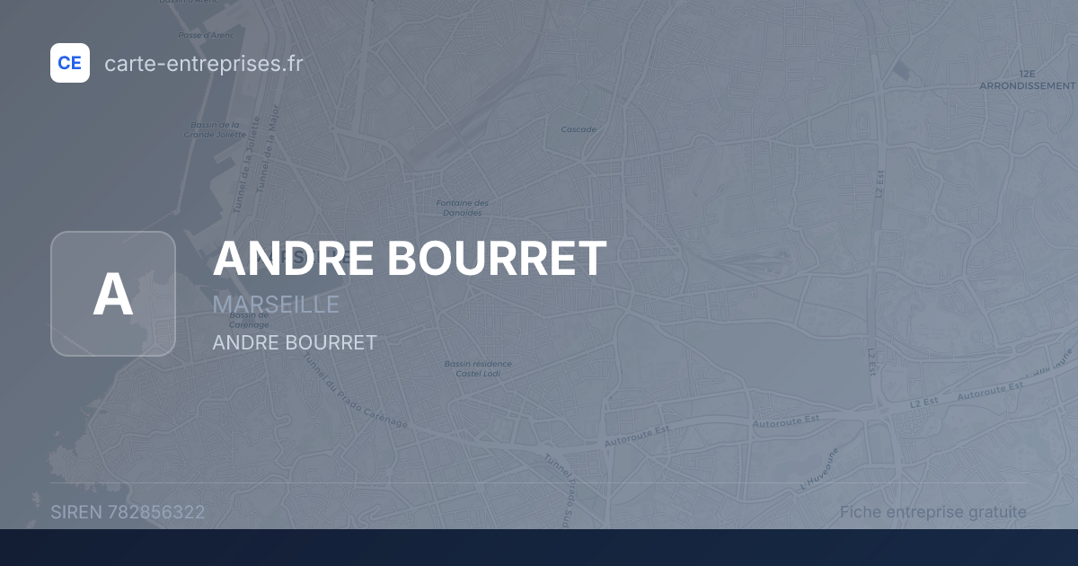 ANDRE BOURRET — 782856322 — fiche entreprise
