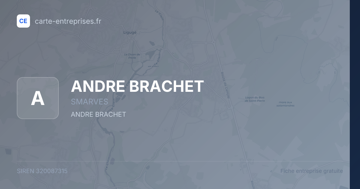 ANDRE BRACHET — 320087315 — fiche entreprise