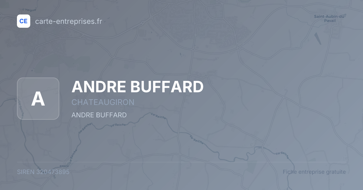 ANDRE BUFFARD — 320473895 — fiche entreprise