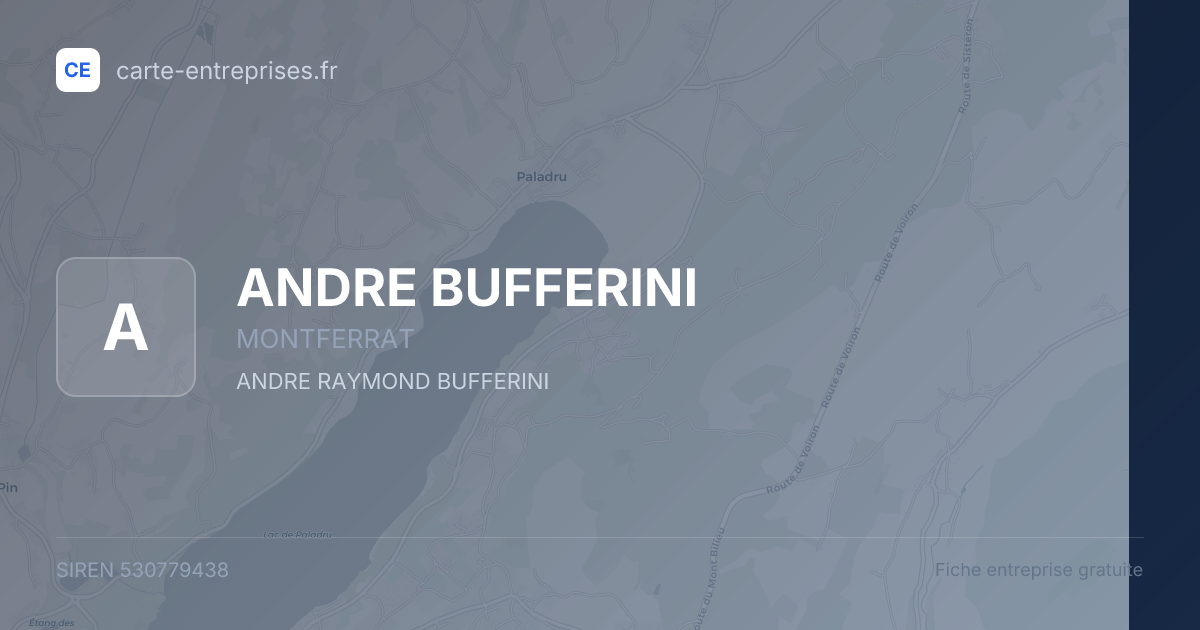 ANDRE BUFFERINI — 530779438 — fiche entreprise