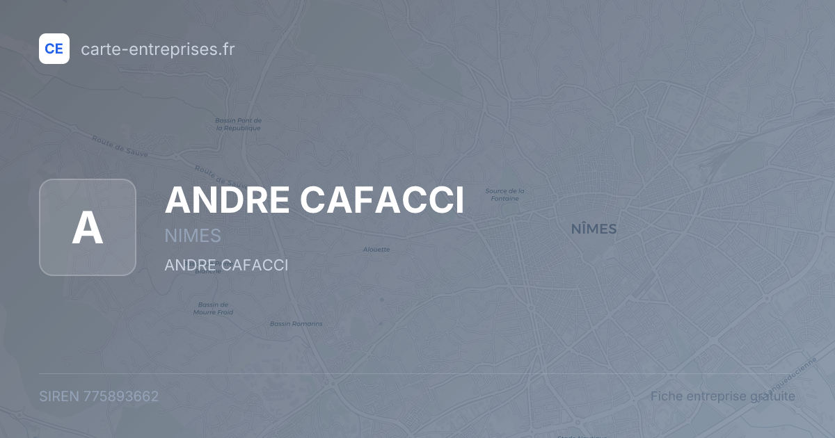 ANDRE CAFACCI — 775893662 — fiche entreprise