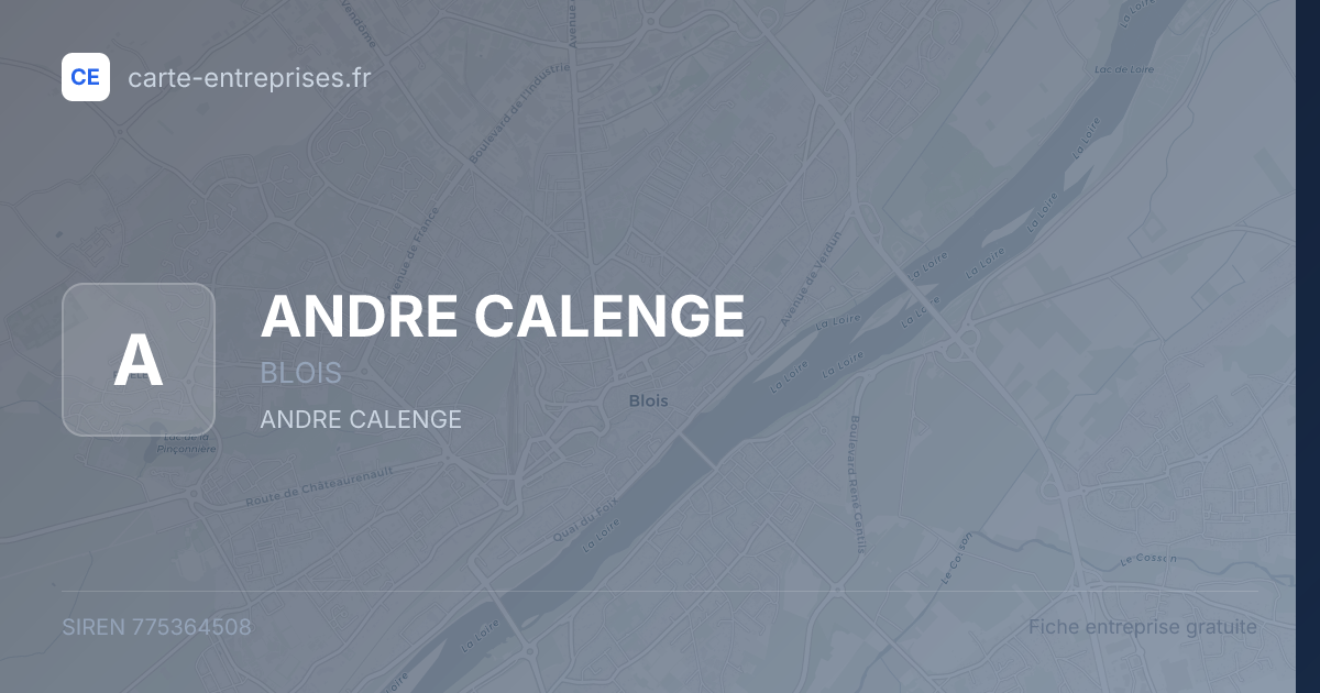 ANDRE CALENGE — 775364508 — fiche entreprise