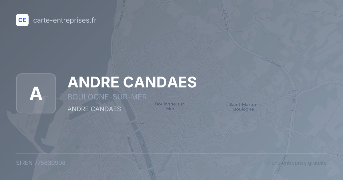 ANDRE CANDAES — 775630908 — fiche entreprise