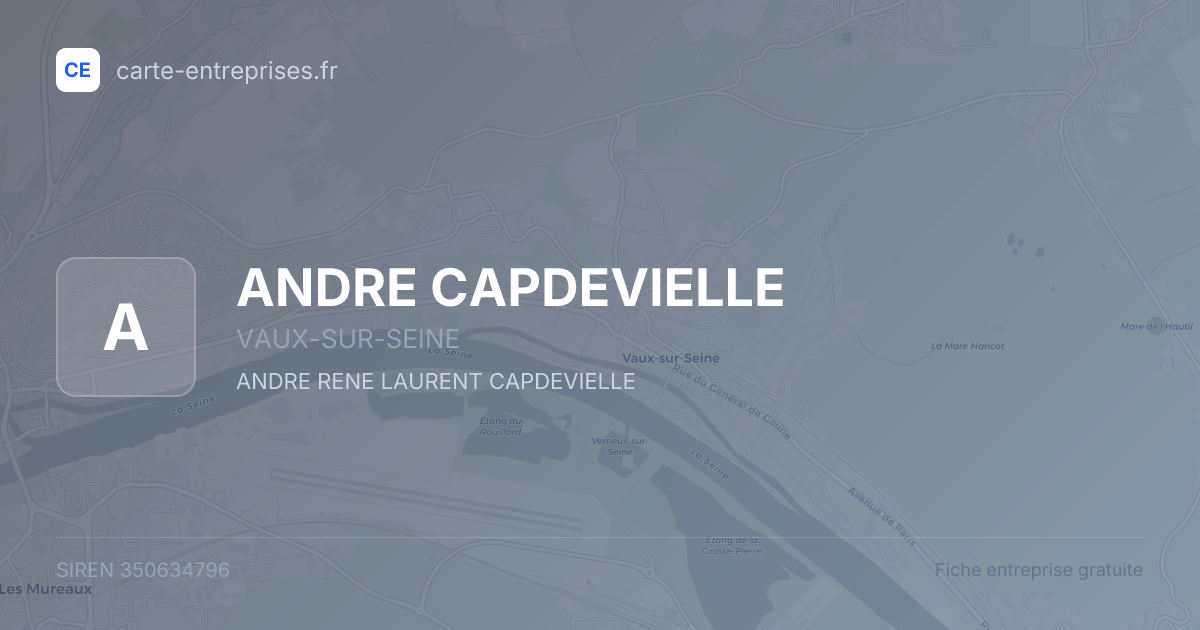 ANDRE CAPDEVIELLE — 350634796 — fiche entreprise