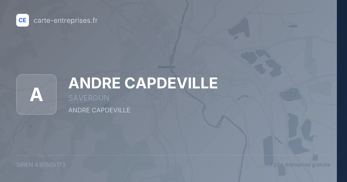 ANDRE CAPDEVILLE — 430500173 — fiche entreprise
