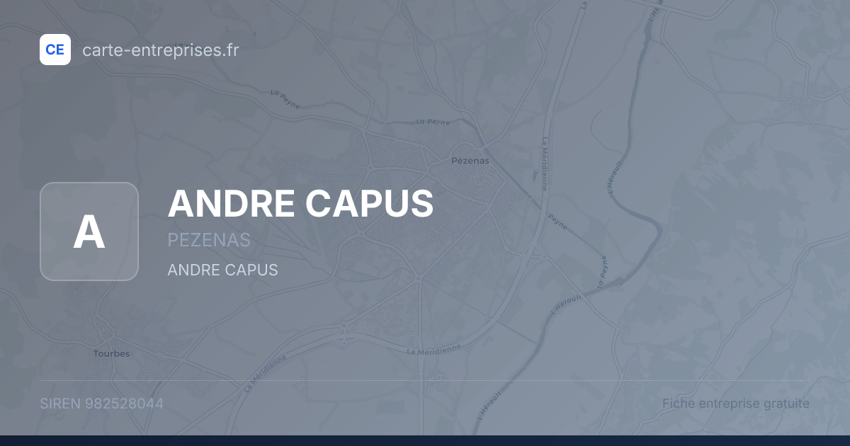 ANDRE CAPUS — 982528044 — fiche entreprise