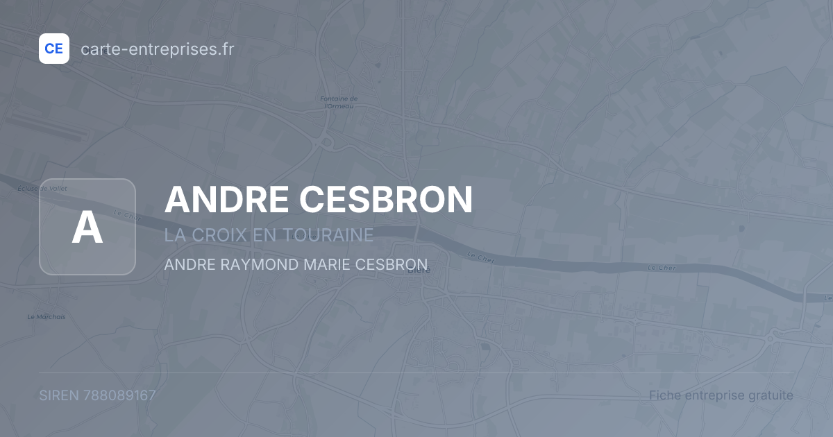 ANDRE CESBRON — 788089167 — fiche entreprise