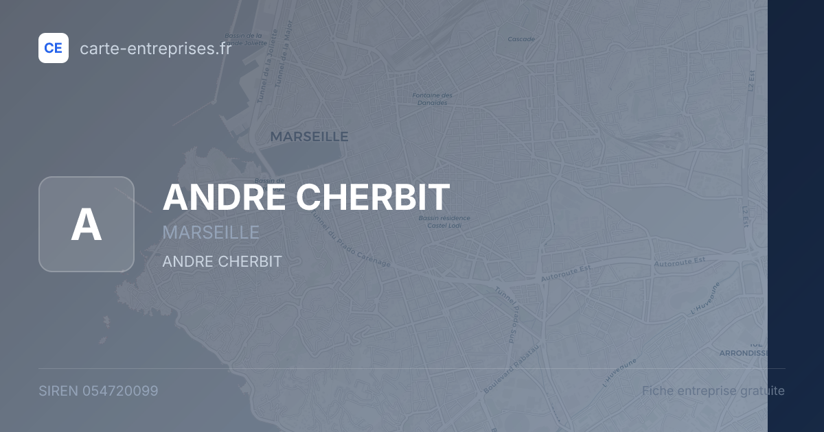 ANDRE CHERBIT — 054720099 — fiche entreprise