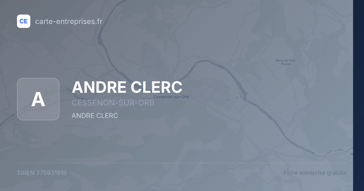 ANDRE CLERC — 775931918 — fiche entreprise