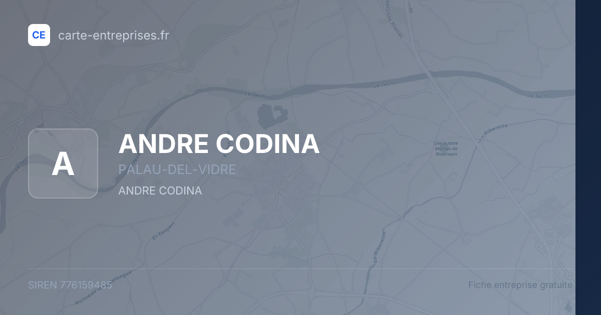 ANDRE CODINA — 776159485 — fiche entreprise