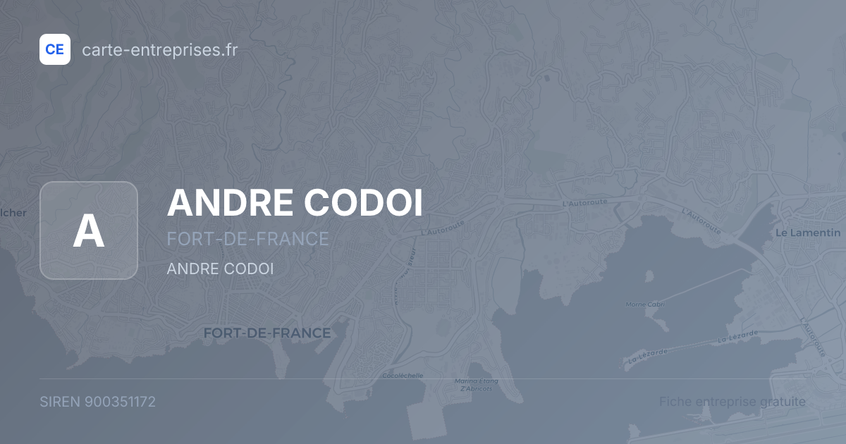 ANDRE CODOI — 900351172 — fiche entreprise