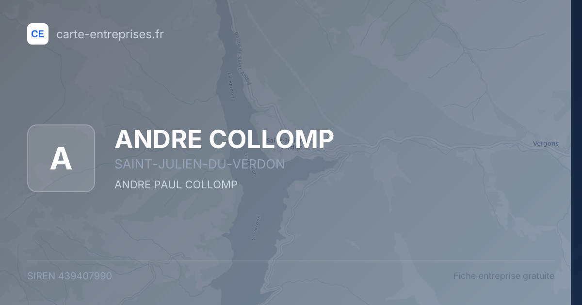 ANDRE COLLOMP — 439407990 — fiche entreprise