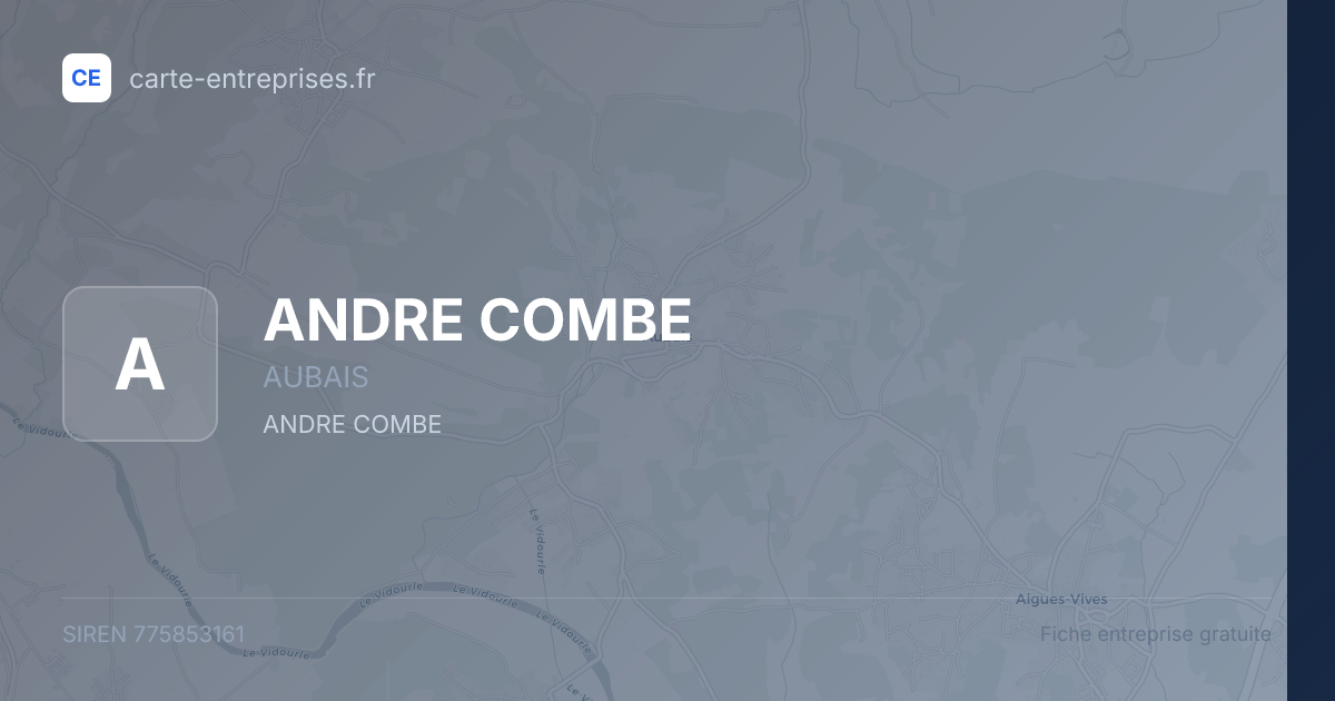 ANDRE COMBE — 775853161 — fiche entreprise