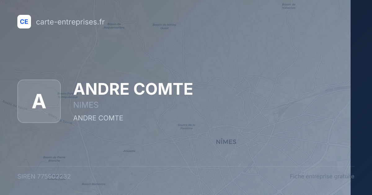 ANDRE COMTE — 775902232 — fiche entreprise