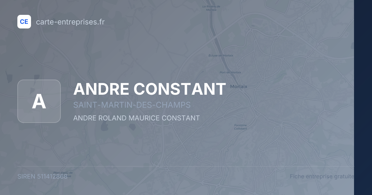 ANDRE CONSTANT — 511412868 — fiche entreprise