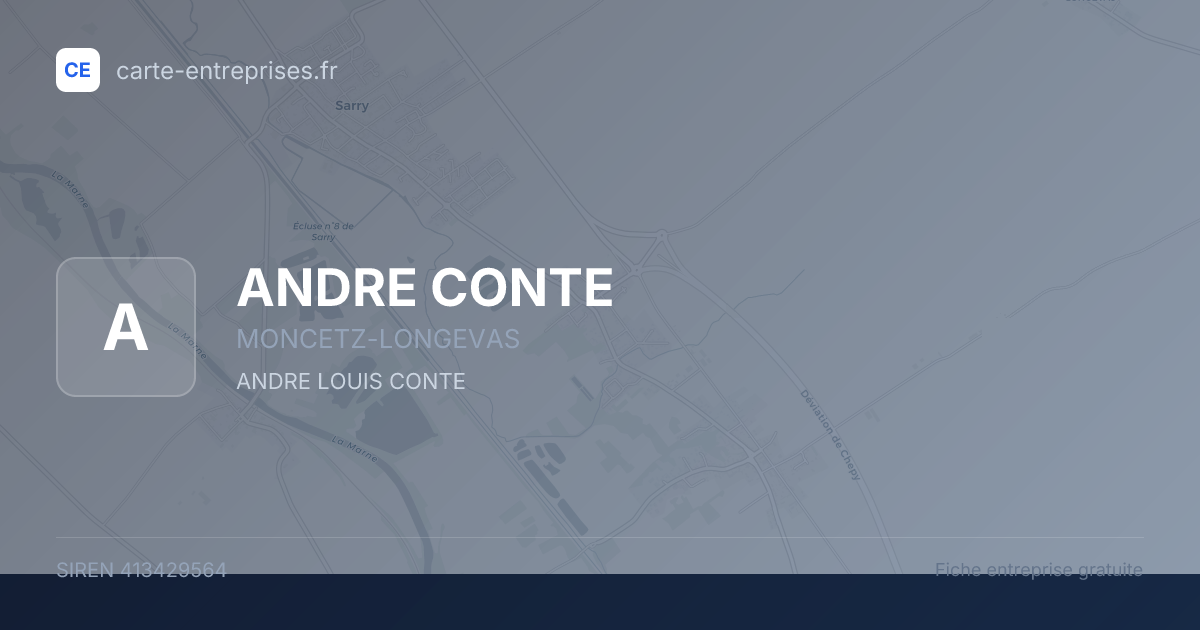 ANDRE CONTE — 413429564 — fiche entreprise