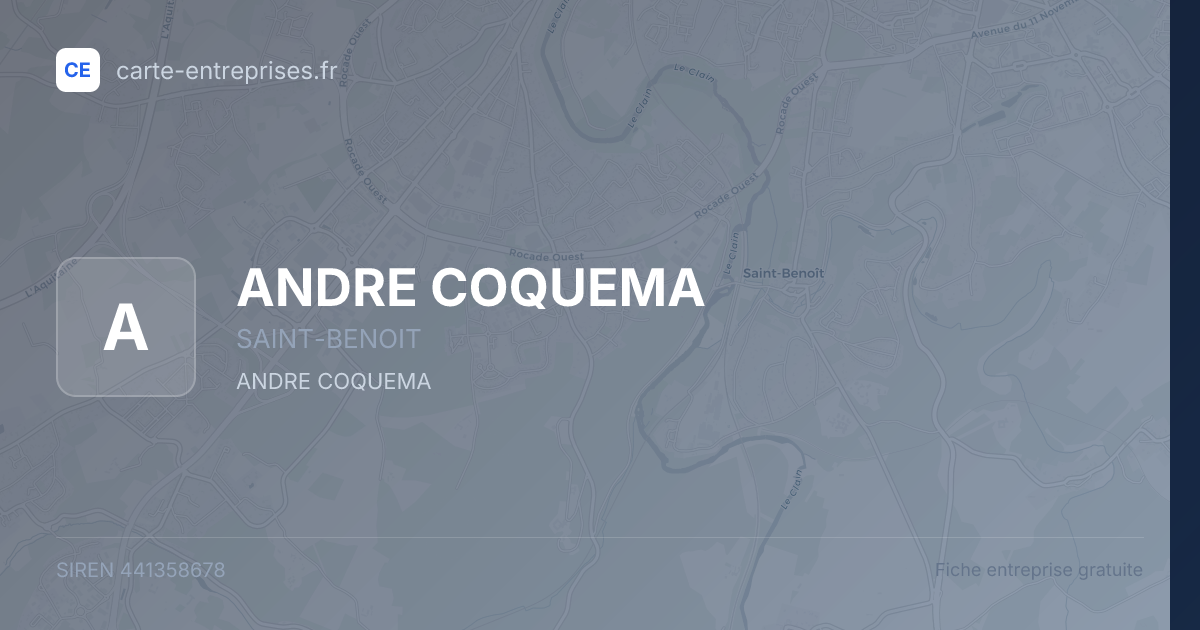 ANDRE COQUEMA — 441358678 — fiche entreprise