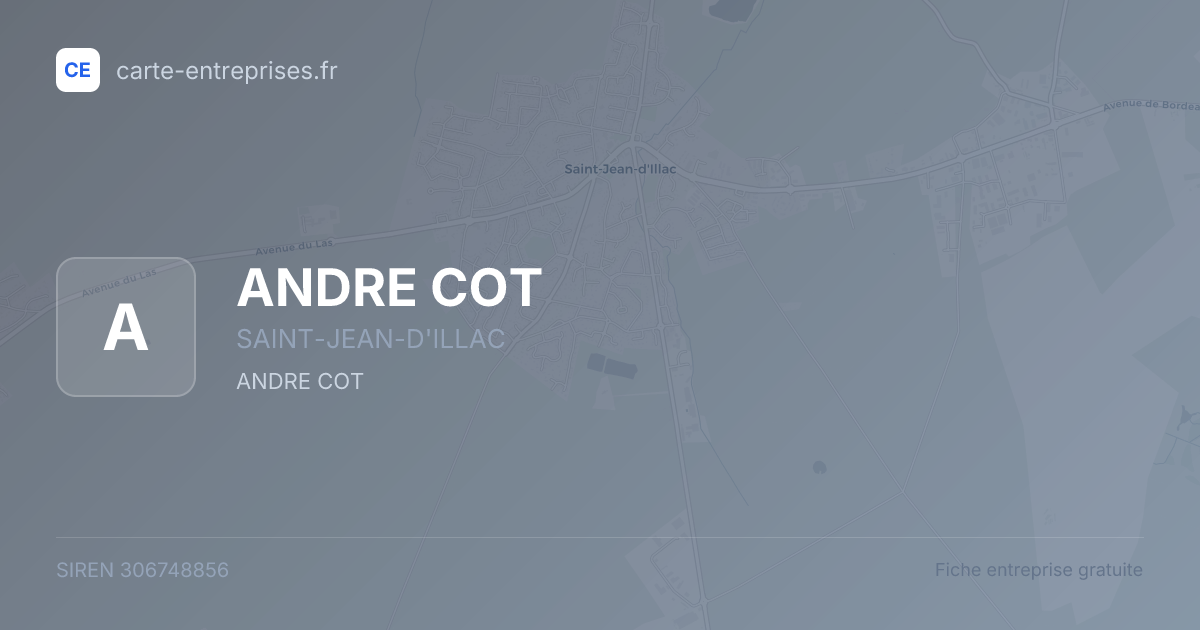 ANDRE COT — 306748856 — fiche entreprise