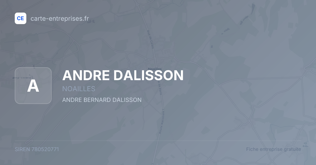 ANDRE DALISSON — 780520771 — fiche entreprise