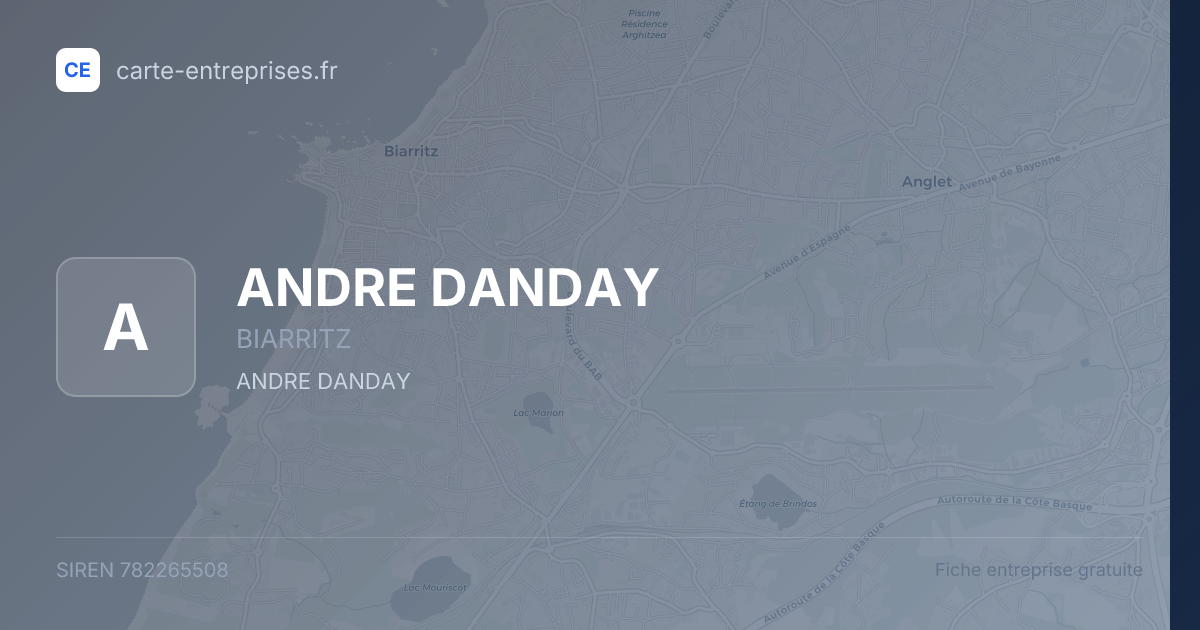 ANDRE DANDAY — 782265508 — fiche entreprise