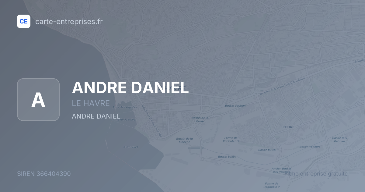 ANDRE DANIEL — 366404390 — fiche entreprise