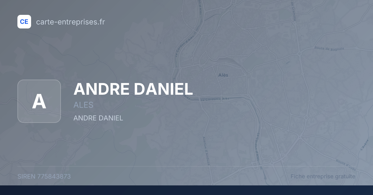 ANDRE DANIEL — 775843873 — fiche entreprise